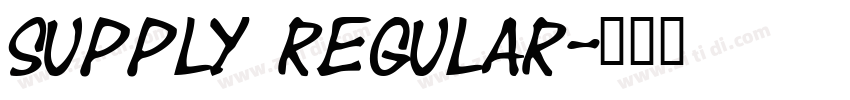 Supply regular字体转换